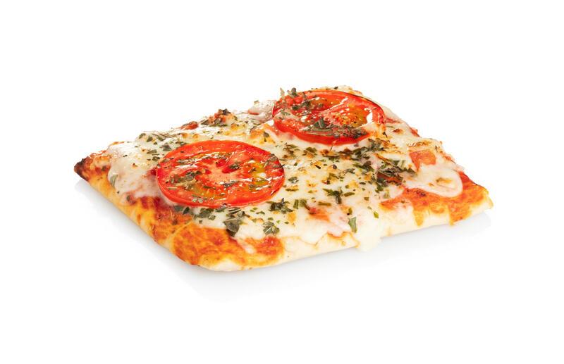 Pizza margherita slice