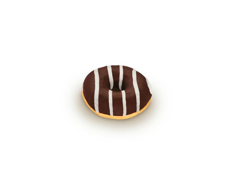 FILLED DONUT WITH CHOCOLATE FLAVOURED FILLING