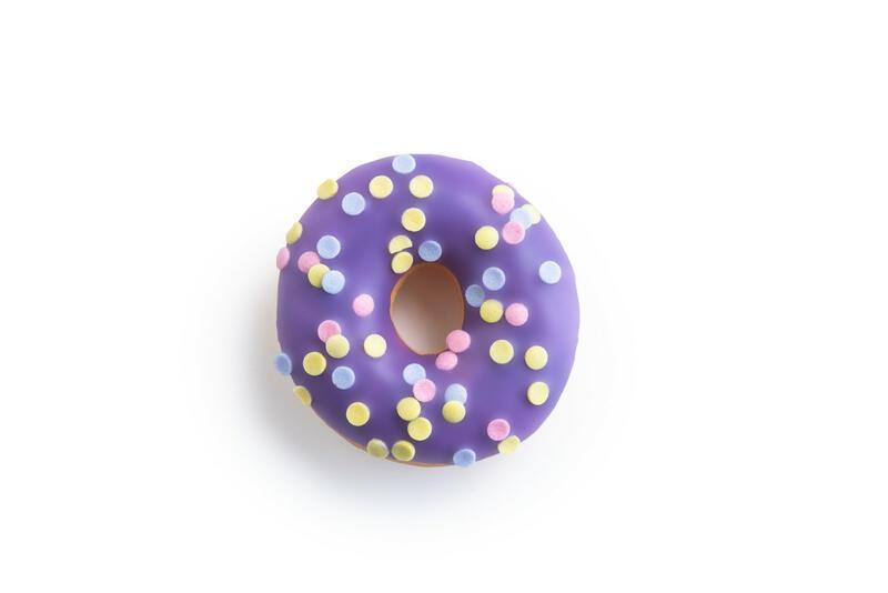 Mini blueberry donut