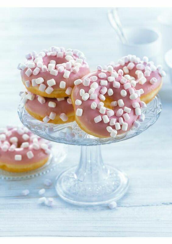 Pinky marshmallow donut