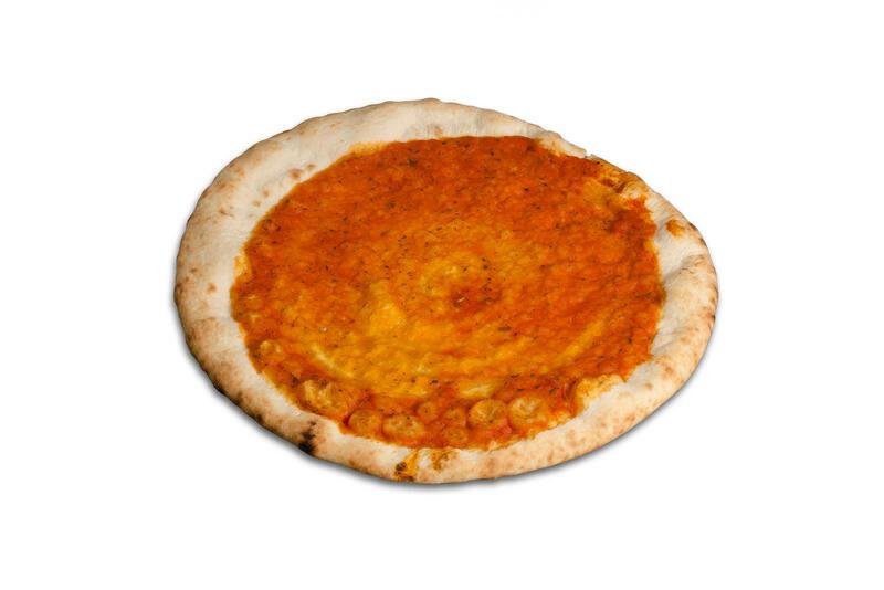 Base de pizza com tomate