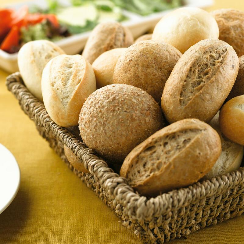 Assortment small bread rolls