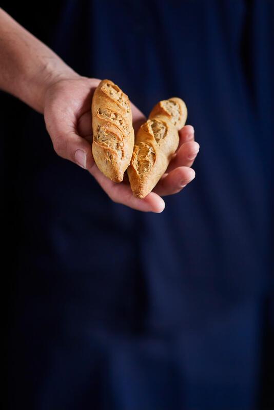 Mini-baguette with seeds