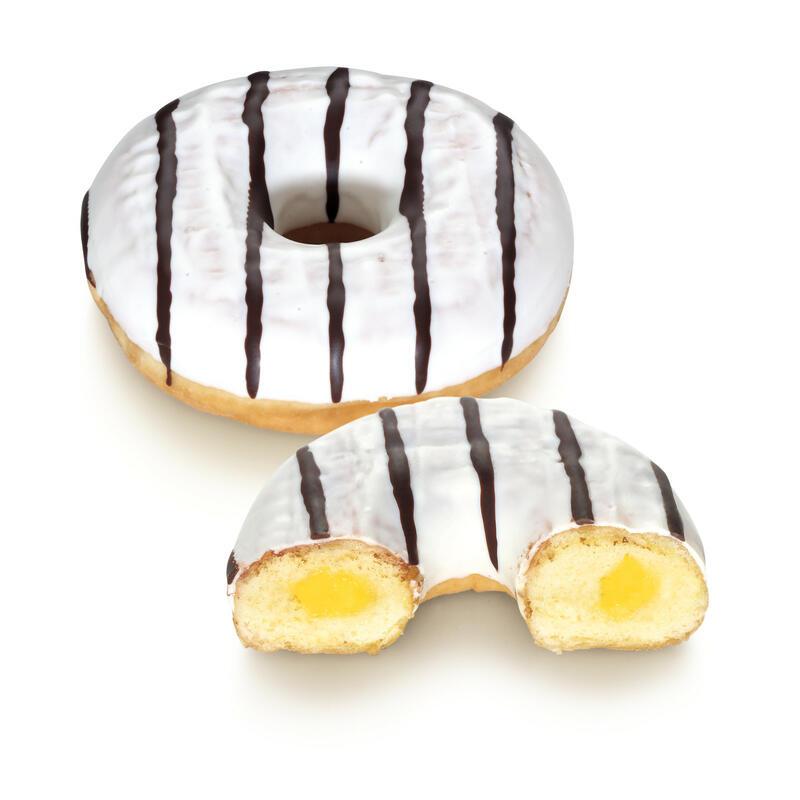 FILLED DONUT WITH VANILLA FLAVOURED FILLING