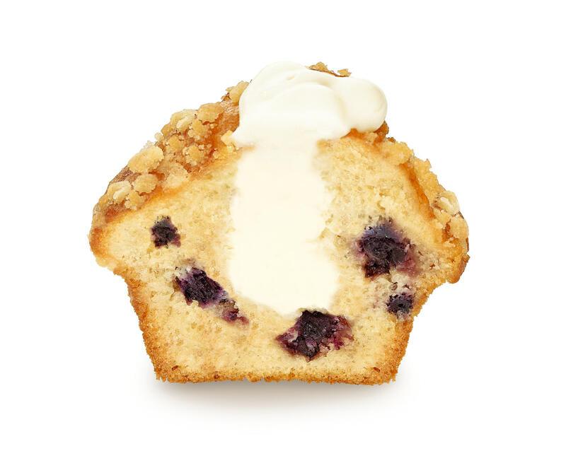 Blueberry-cheese muffin