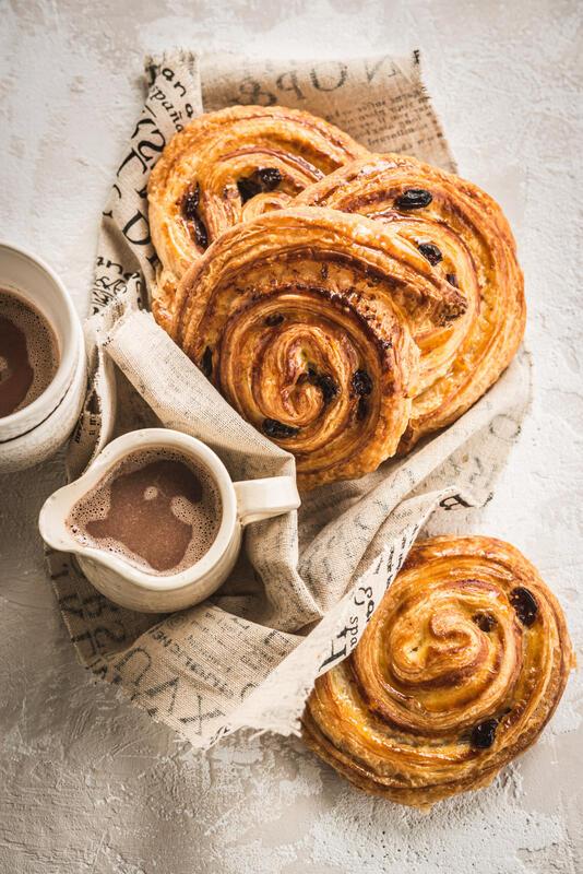 Danish whirl with butter