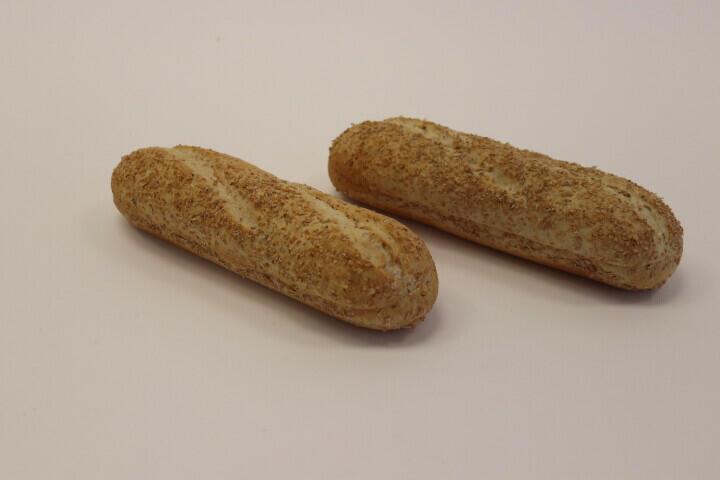 soft wheat baguette with wholemeal flour